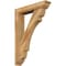 Ekena Millwork Olympic Traditional Rough Sawn Bracket w/ Offset Brace, Western Red Cedar, 6"W x 28"D x 40"H BKT0604X28X40OLY01RWR - alternate 1